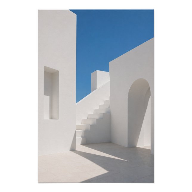 Pôster Minimalist Greek Architecture Wall Art Poster (Frente)