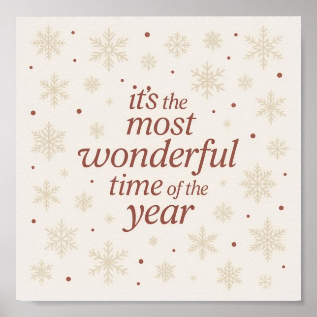 Poster Minimalist Holiday Printable Wall Art (Frente)