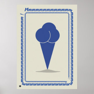 Poster Minimalist Ice Cream Art Print