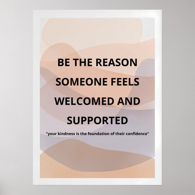 Poster Minimalist Motivational Wall Art Print/Inspiration (Frente)