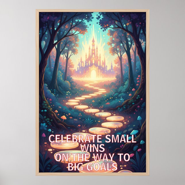 Poster Minimalist Motivational Wall Art Print/Inspiration (Frente)