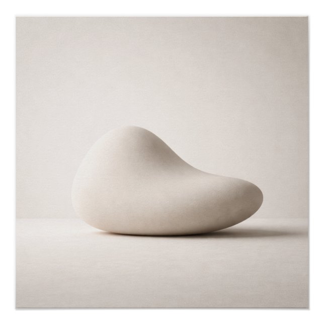 Pôster Minimalist Neutral Abstract Wall Art (Frente)