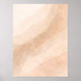 Poster Minimalist Neutral Abstract Wall Art – Beige Organ