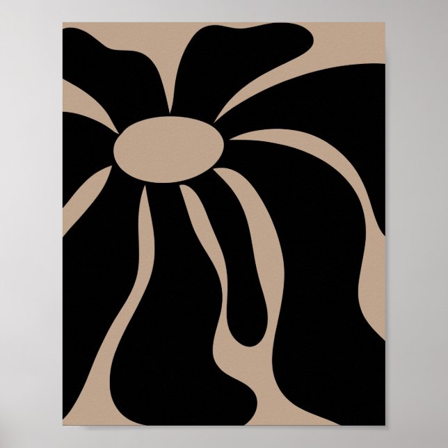Poster Minimalist Retro Floral Matisse Style (Frente)