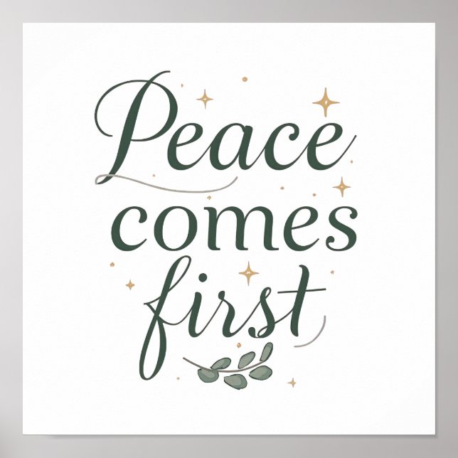 Poster Minimalist Self Care and Zen Saying (Frente)