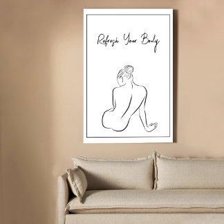 Poster Minimalist Spa Decor Print
