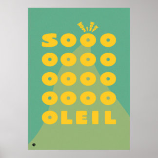 Poster Minimalist Sun Quote Art Print 'Soleil'