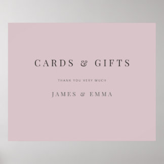 Poster Minimalist Typography Sign Dusky Rose