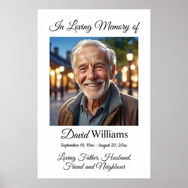 Poster Minimalista 1 Foto Especial Celebração da Vida (Frente)