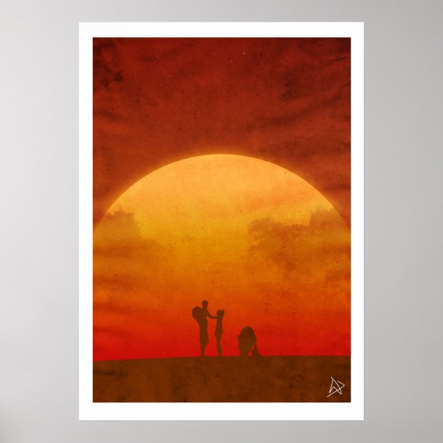 Poster Minimalista das guerras clonadas (Frente)