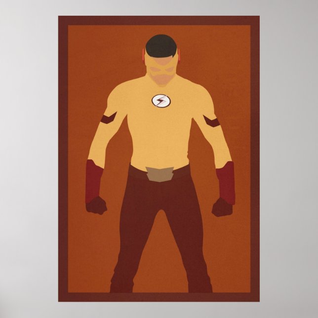Poster Minimalista do Kid Flash Wally West (Frente)