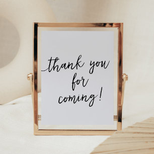 Poster Minimalista Hello Baby Modern Obrigado por vir