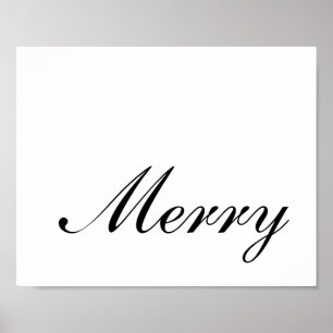 Poster Minimalista Script Alegre