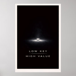 Poster Minimalista Subestimado - Poder Silencioso Motivac
