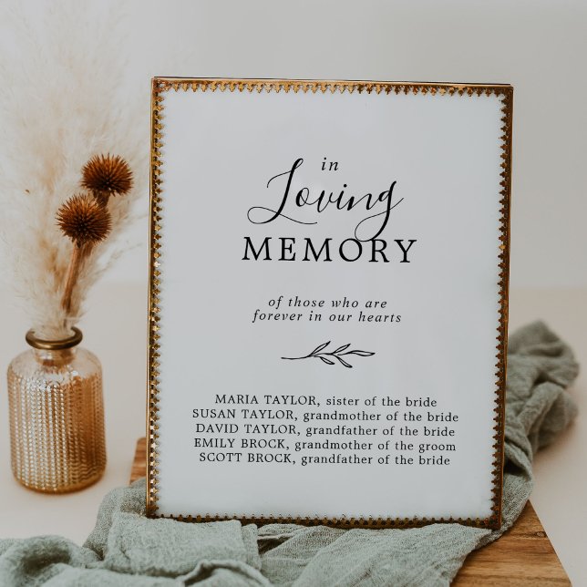 Poster Mínimo de Branco Preto Folha no Memorial de Adoraç (Criador carregado)