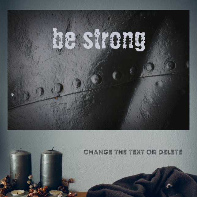 Poster Mínimo de metal preto (Criador carregado)