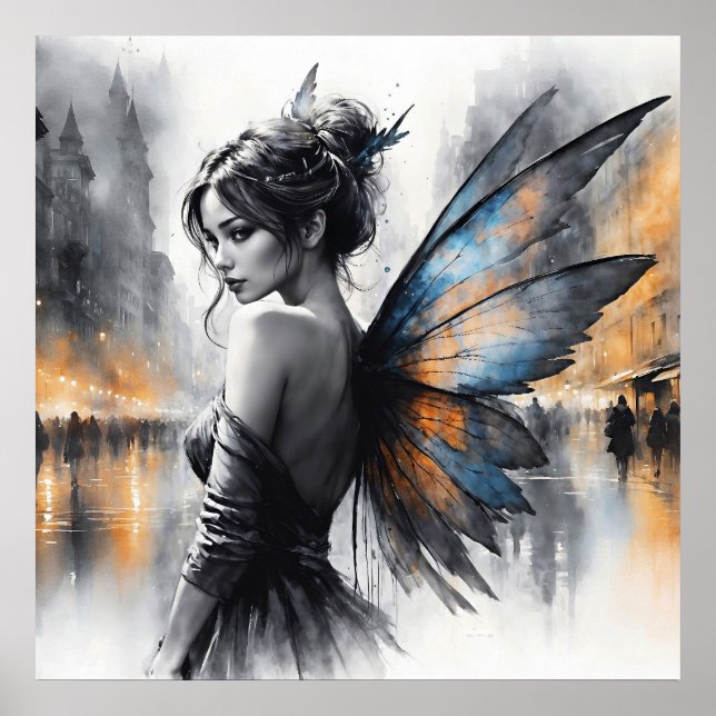 Poster Mínimo de mortalha de asa graciosa (Frente)