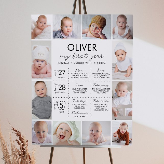 Poster Mínimo de Sinal de Marco de Foto Moderna do Primei (Criador carregado)