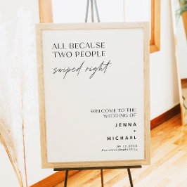 Poster Mínimo - Duas Pessoas com Sinal direito