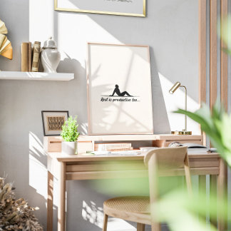 Poster Mínimo Inspiracional Relaxando a cotação da silhue