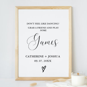 Poster Mínimo Não quero dançar jogue um sinal de jogo