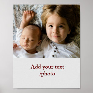 Poster Mínimo simples ADICIONAR SUA FOTO TEXTO NATAL