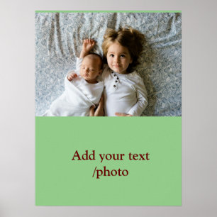 Poster Mínimo simples ADICIONAR SUA FOTO TEXTO NATAL    