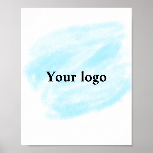 Poster Mínimo simples adicione seu nome de texto de logot (Frente)