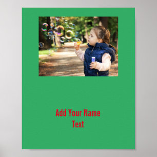 Poster Mínimo simples adicione seu nome de texto de logot