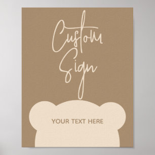 Poster Mínimo simples toque de Pacificador com Chá de fra