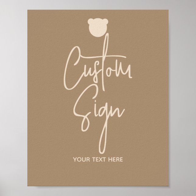 Poster Mínimo simples toque de Pacificador com Chá de fra (Frente)