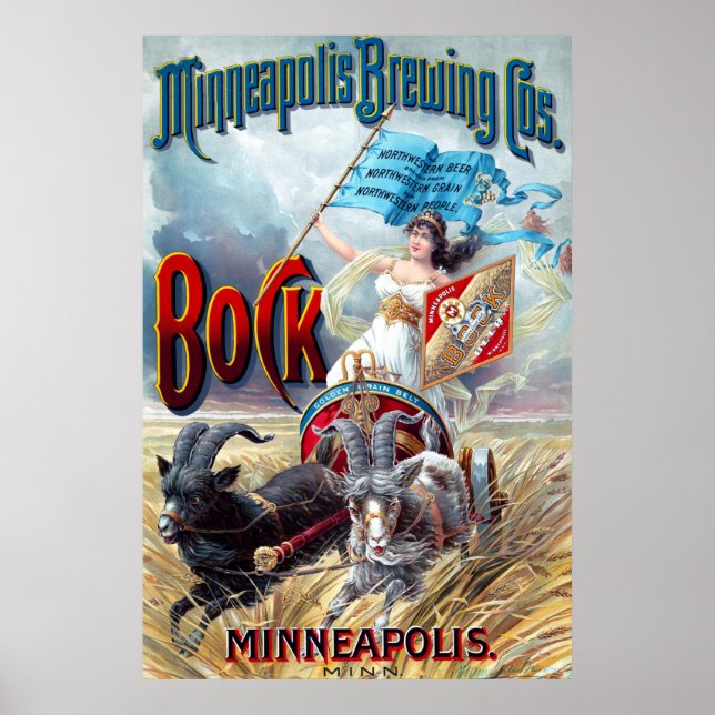 Poster Minneapolis Brewing Cos. Bock Beer (Frente)