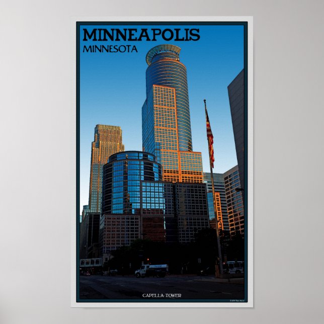 Poster Minneapolis - Torre Capella (Frente)