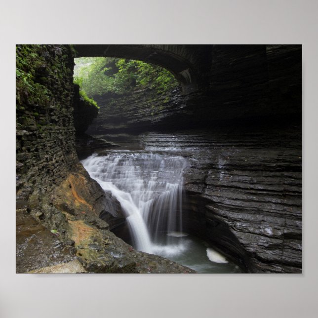 Poster Minnehaha Falls, Watkins Glen State Park, Nova Ior (Frente)