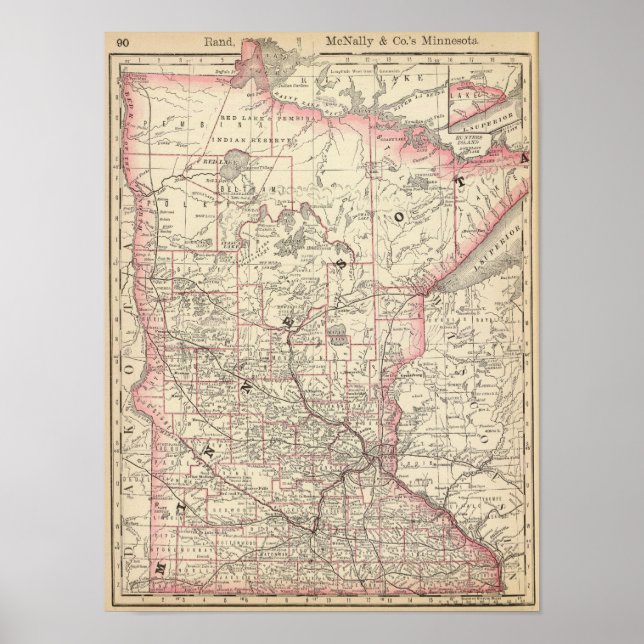 Pôster Minnesota (Frente)