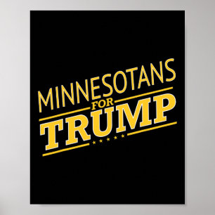 Poster Minnesota Para Trump - Segunda Eleição Presidencia
