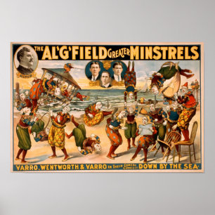 Pôster Minstrels 1905 do campo do Al maiores