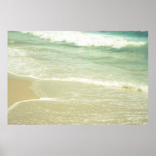 Poster Mint Green Ocean Pastel Beach Photoshop