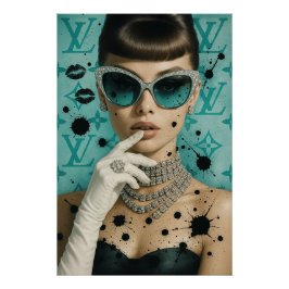 Pôster Mint Monogram Muse