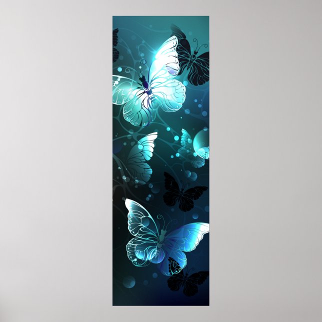 Poster Mint Night Butterflies (Frente)