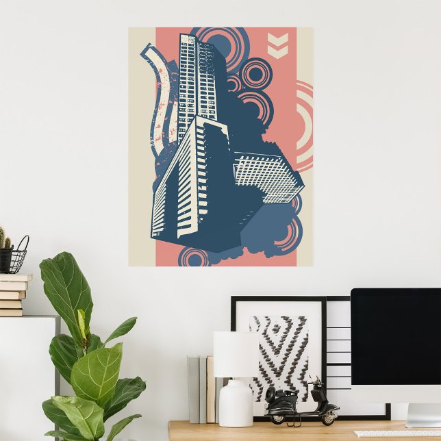 Poster Minúscula de fundo Abstrato Urbana moderna - paisa (Criador carregado)