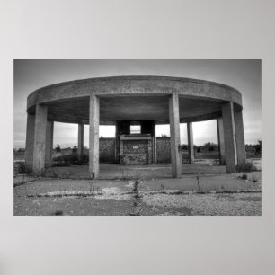 Poster Miradouro da praia de Jones (preto e branco)