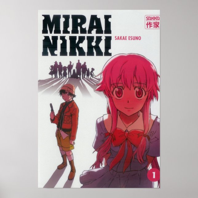 Poster Mirai Nikki Future Diary Cobrir 1 (Frente)
