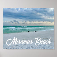 Miramar Beach, Flórida, Belo Oceano Fotografia