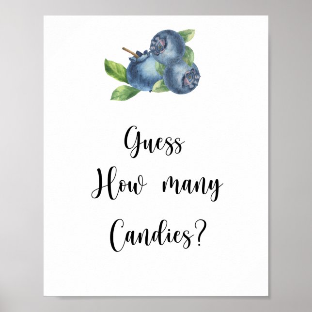 Poster Miramelo - adivinhe quantos doces Cartaz (Frente)