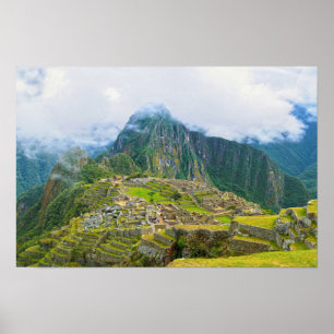 Poster Mirante de Machu Picchu, Peru