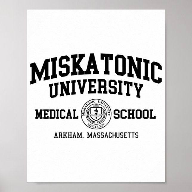 Poster Miskatonic University Black Print  (Frente)