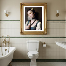 Miss Sassy blowing bubble gum