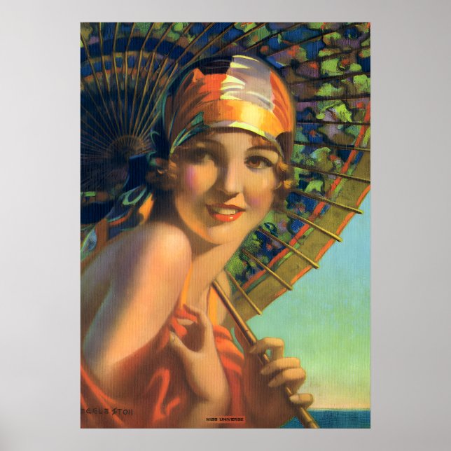 Poster Miss Universo por Edward Eggleston (Frente)