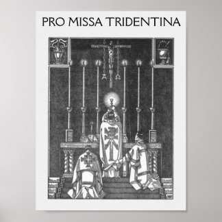 Pôster missa solemnis, PRO MISSA TRIDENTINA